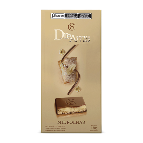 Tablete Dreams Mil-Folhas 130g